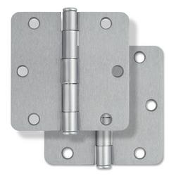 3-1/2 in. Steel Door Hinge in Satin Chrome (Pack of 2)