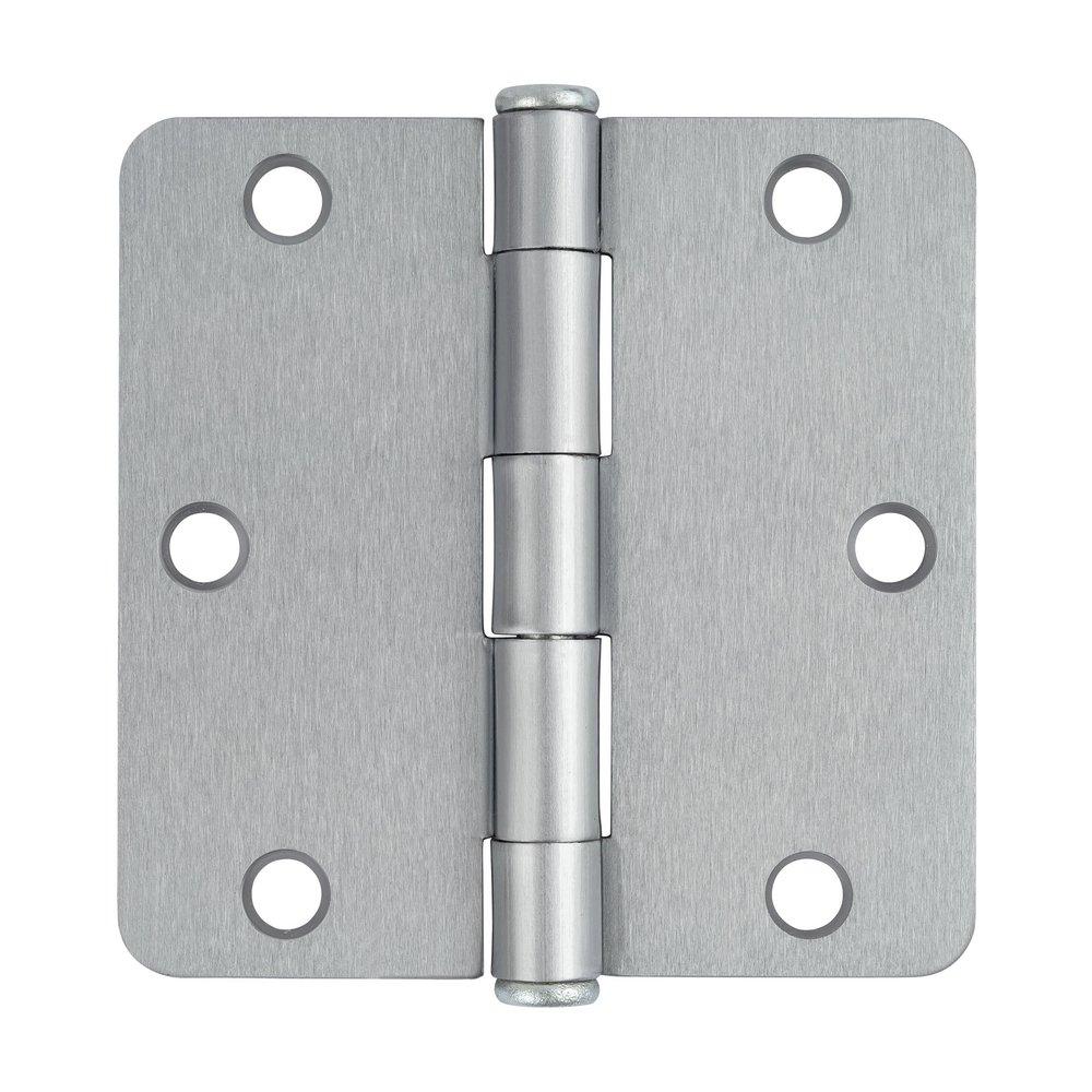 Westcraft Satin Chrome 3-1/2 in. Steel Door Hinge (Pack of 2) 
