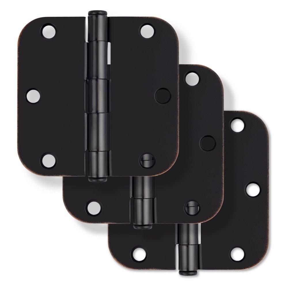 Westcraft Oil Rubbed Bronze 3-1/2 in. Steel Door Hinge (Pack of 3) 