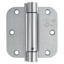 Westcraft Satin Chrome 3-1/2 in. Steel Spring Door Hinge (Pack of 2) 