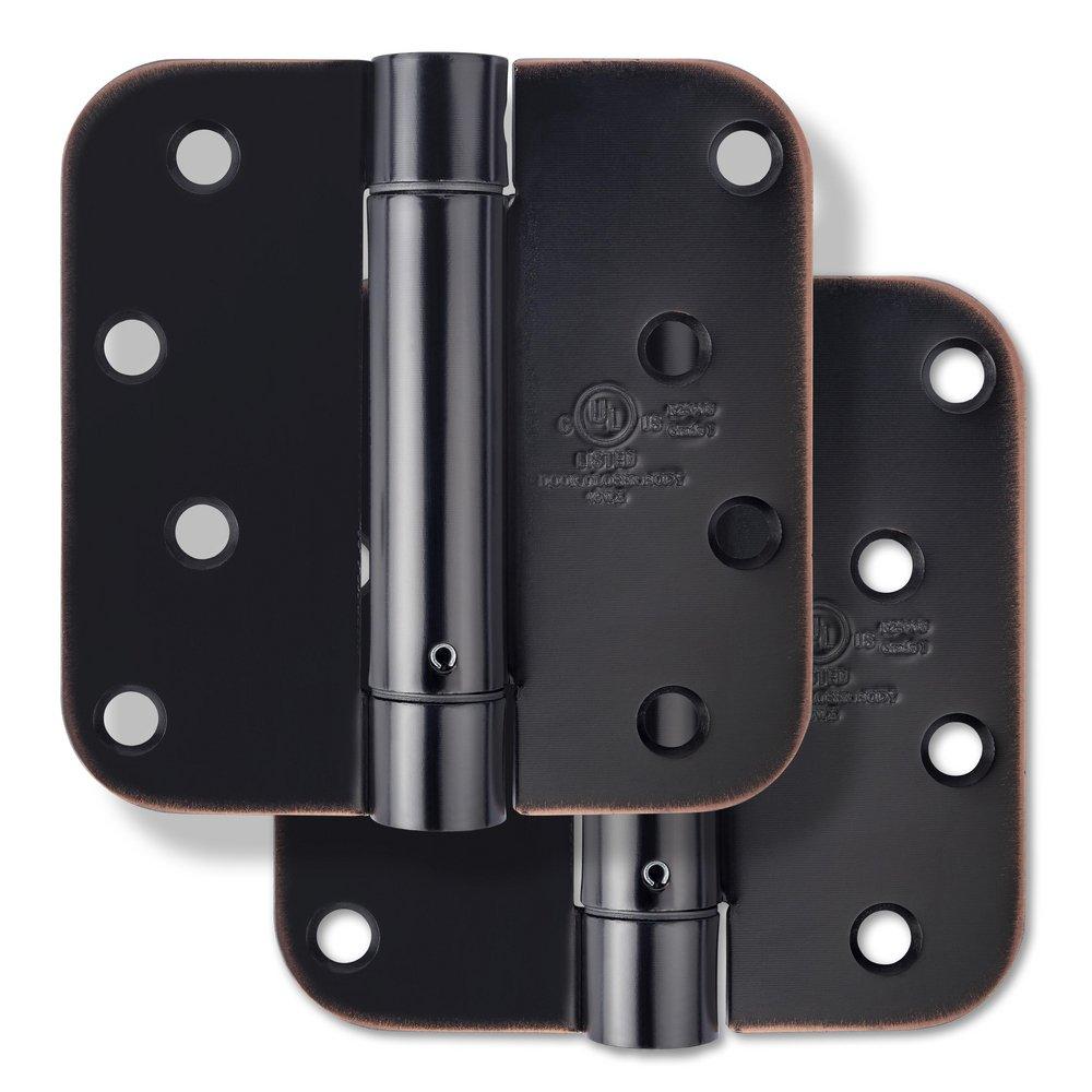 Westcraft Oil Rubbed Bronze 4 in. Steel Spring Door Hinge (Pack of 2) 