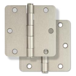 3-1/2 in. Steel Door Hinge in Satin Nickel (Pack of 2)