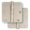 Westcraft Satin Nickel 3-1/2 in. Steel Door Hinge (Pack of 2) 