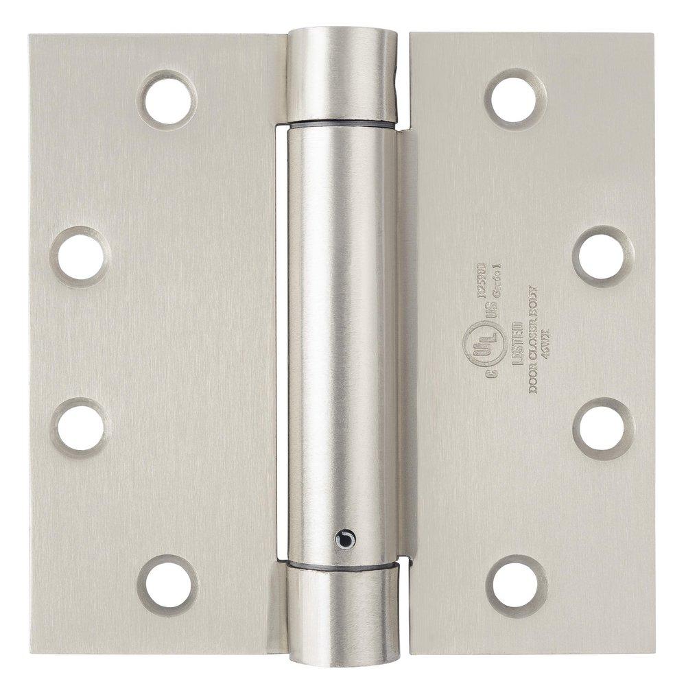 Westcraft Satin Nickel 4-1/2 in. Steel Spring Door Hinge 