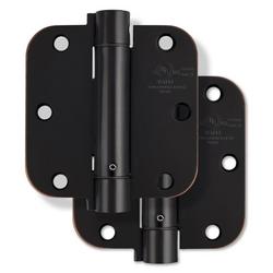 3-1/2 in. Steel Spring Door Hinge in Oil Rubbed Bronze (Pack of 2)