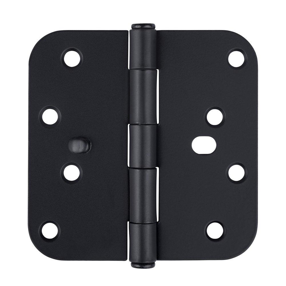 Westcraft Matte Black 4 in. Steel Security Door Hinge (Pack of 3) 