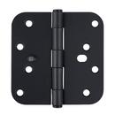 Westcraft Matte Black 4 in. Steel Security Door Hinge (Pack of 3) 