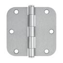 Westcraft Satin Chrome 3-1/2 in. Steel Door Hinge (Pack of 2) 