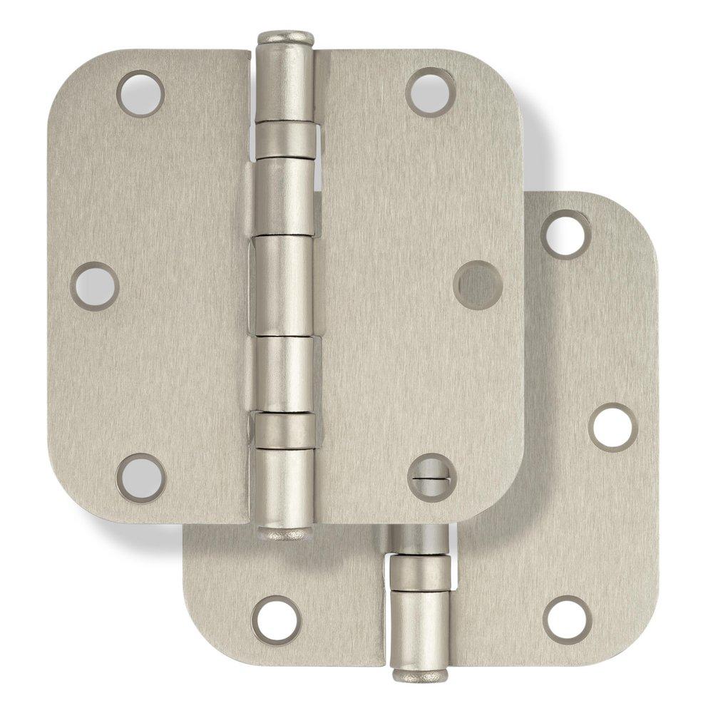 Westcraft Satin Nickel 3-1/2 in. Steel Ball Bearing Door Hinge (Pack of 2) 