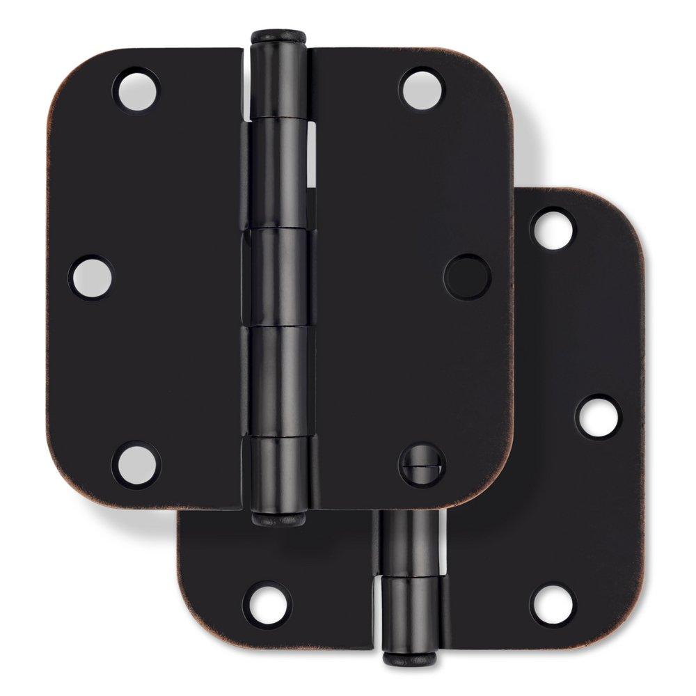 Westcraft Oil Rubbed Bronze 3-1/2 in. Steel Door Hinge (Pack of 2) 