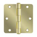Westcraft Satin Brass 3-1/2 in. Steel Door Hinge (Pack of 2) 
