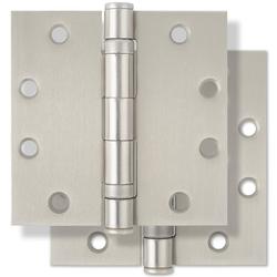 4-1/2 in. Steel Ball Bearing Door Hinge in Satin Nickel (Pack of 2)
