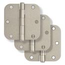 Westcraft Satin Nickel 3-1/2 in. Steel Door Hinge (Pack of 3) 
