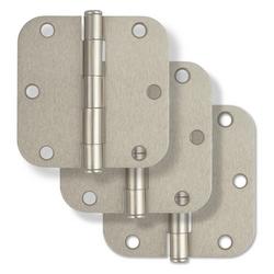 3-1/2 in. Steel Door Hinge in Satin Nickel (Pack of 3)