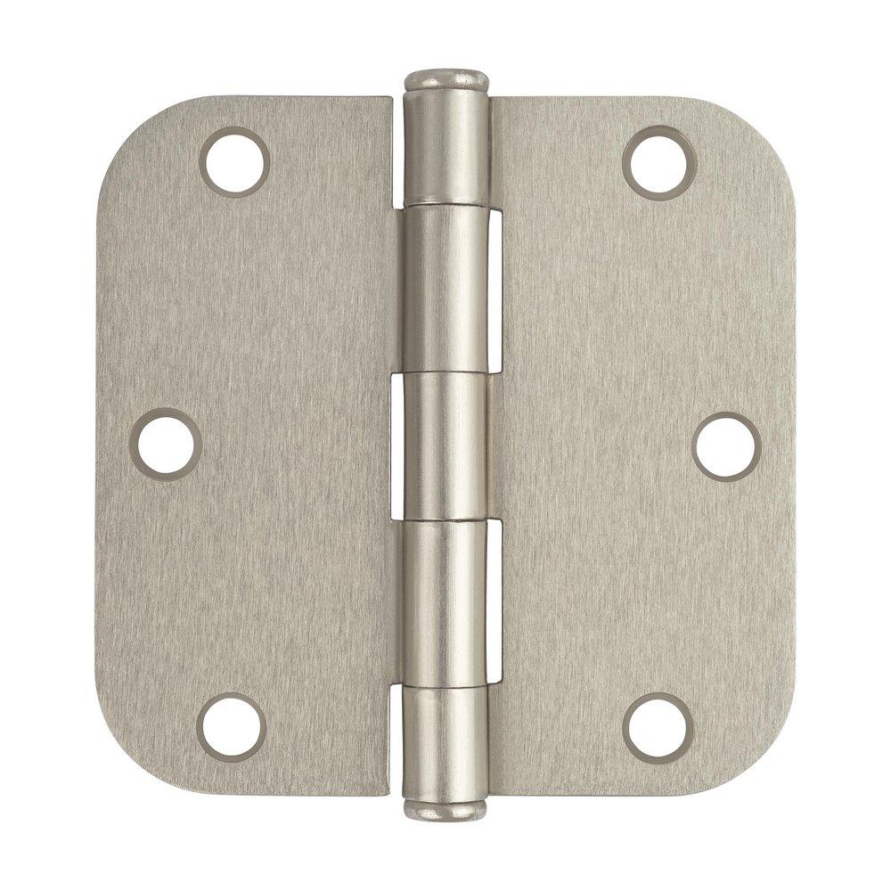 Westcraft Satin Nickel 3-1/2 in. Steel Door Hinge (Pack of 3) 