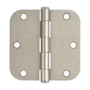 Westcraft Satin Nickel 3-1/2 in. Steel Door Hinge (Pack of 3) 