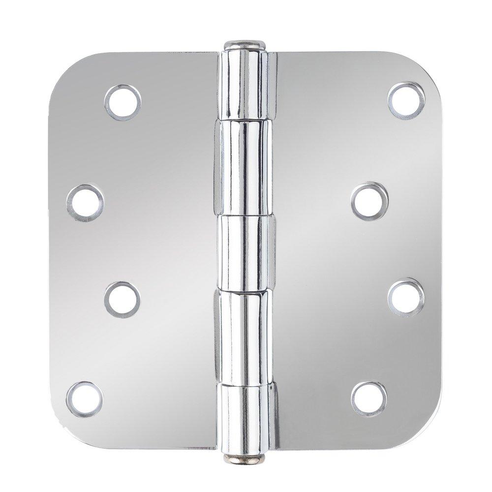 Westcraft Polished Chrome 4 in. Steel Door Hinge (Pack of 2) 