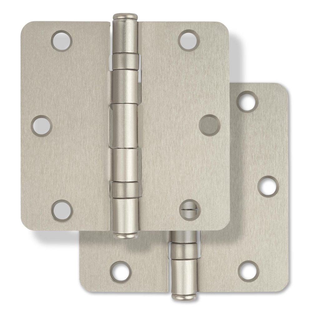 Westcraft Satin Nickel 3-1/2 in. Steel Ball Bearing Door Hinge (Pack of 2) 