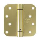 Westcraft Satin Brass 4 in. Steel Spring Door Hinge (Pack of 2) 
