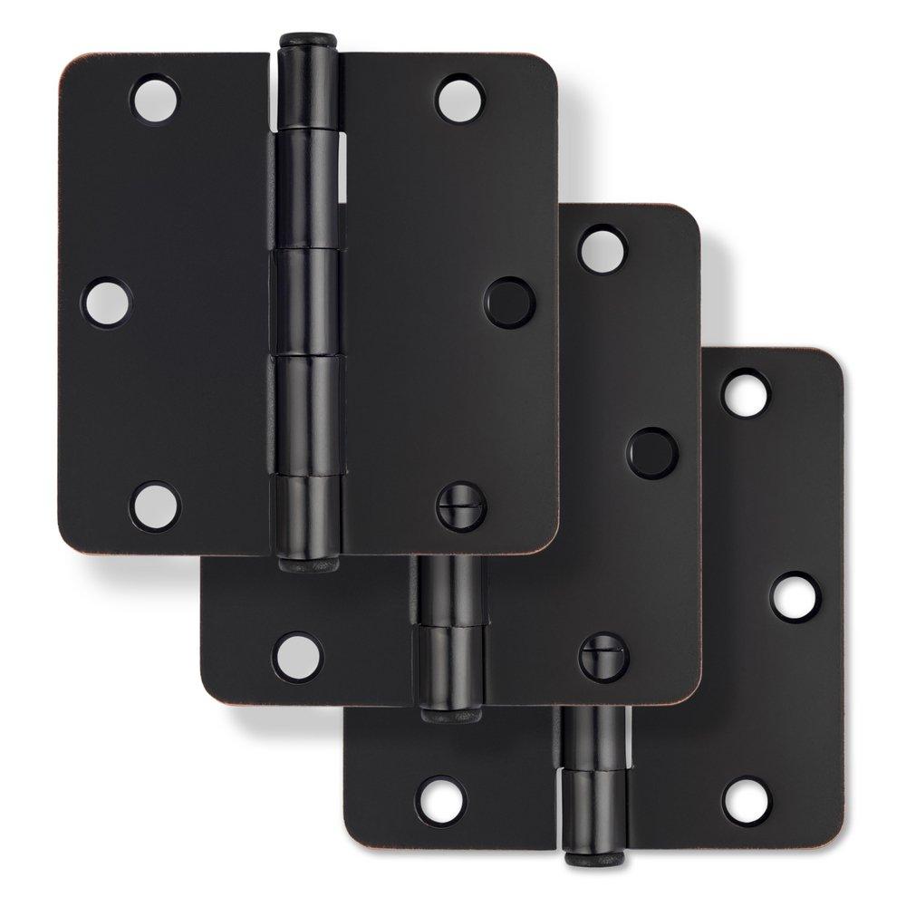 Westcraft Oil Rubbed Bronze 3-1/2 in. Steel Door Hinge (Pack of 3) 