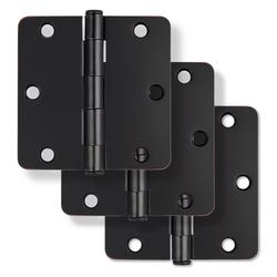 3-1/2 in. Steel Door Hinge in Oil Rubbed Bronze (Pack of 3)