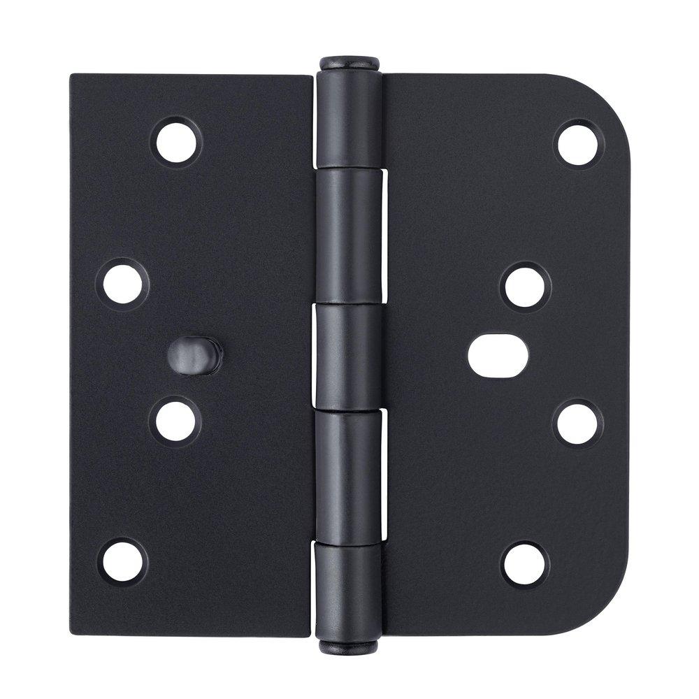 Westcraft Matte Black 4 in. Steel Security Door Hinge (Pack of 3) 
