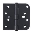 Westcraft Matte Black 4 in. Steel Security Door Hinge (Pack of 3) 