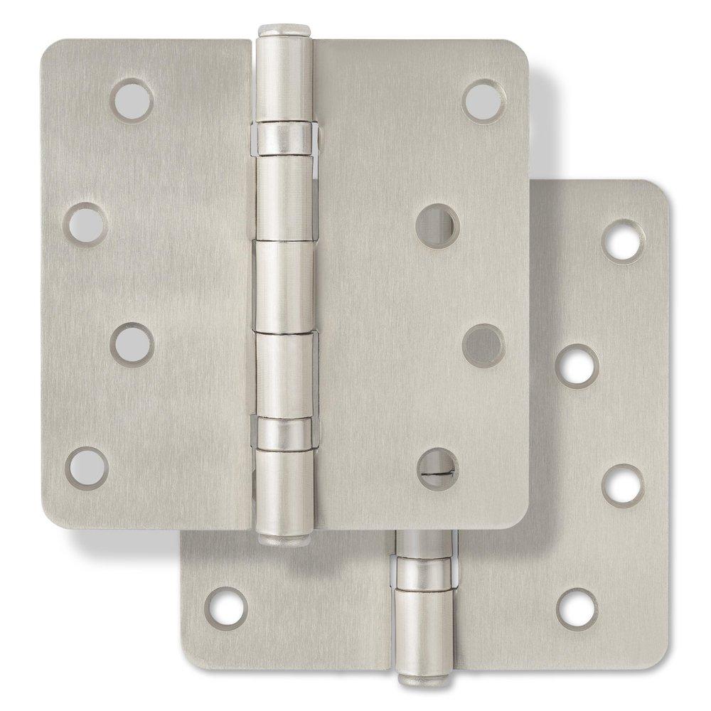 Westcraft Satin Nickel 4 in. Steel Ball Bearing Door Hinge (Pack of 2) 