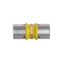 1/2 in. Press Brass and Stainless Steel Flexible Gas Pipe Coupling