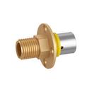Jones Stephens Press x MPT Flange Reducing Brass Flexible Gas Pipe Termination Fitting 