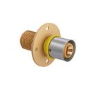 Jones Stephens Press x MPT Flange Brass Flexible Gas Pipe Termination Fitting 