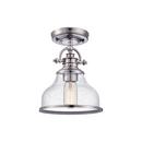 *CVR* SEMIFLUSH MOUNT 1 LGHT BN 