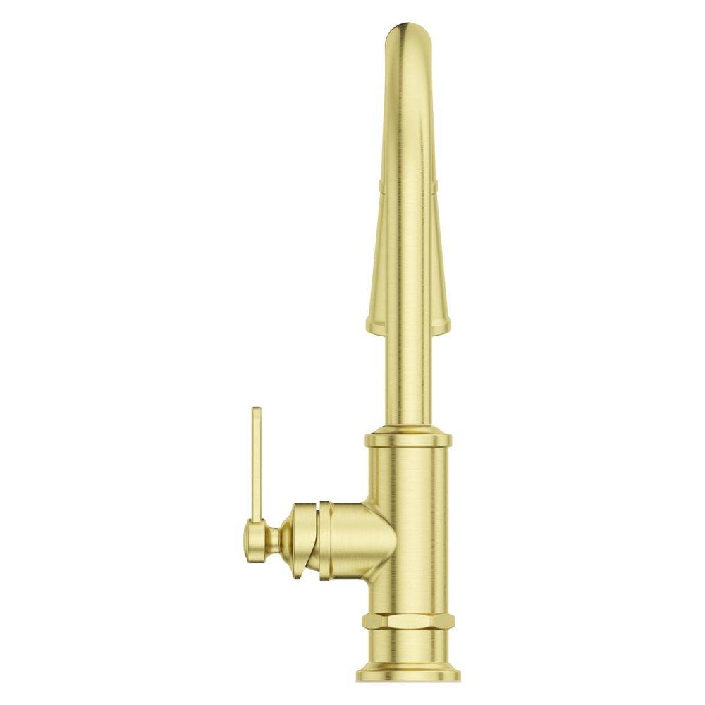 Pfister Brushed Gold Single Handle Pull Down Kitchen Faucet 