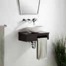 18 in. Wall Mount Vanity in Mocha Brown