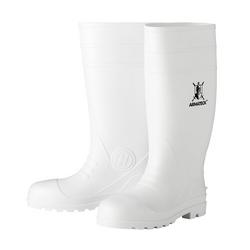 White Plain Toe Rain/ Mud Boots (Size 12)