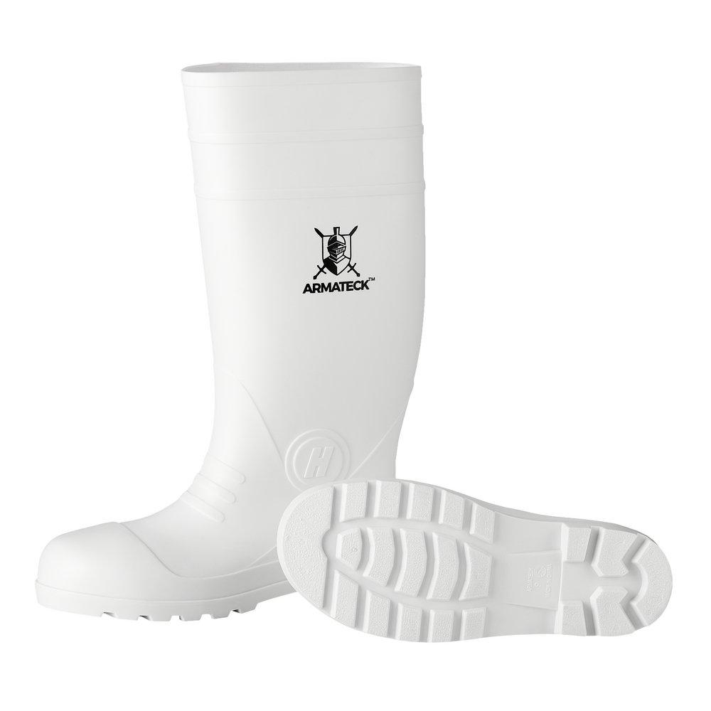 Armateck White Steel Toe Rain and Mud Boot in White 