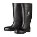Black Plain Toe Rain and Mud Boots (Size 10)