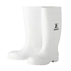 White Plain Toe Rain/ Mud Boots (Size 9)