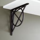 10-1/8 in. Solid Bronze Shelf Bracket in Bronze Patina