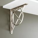 Signature Hardware White Bronze 10-1/8 in. Solid Bronze Shelf Bracket 