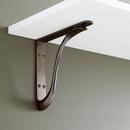Signature Hardware Oil Rubbed Bronze 9-7/8 in. Solid Brass Shelf Bracket 