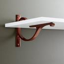 Signature Hardware Antique Copper 4-1/8 in. Solid Brass Shelf Bracket 