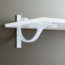 4-1/4 in. Cast Iron Shelf Bracket in White Powder Coat