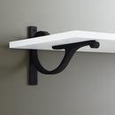 Signature Hardware Black Powder Coat 7-7/8 in. Cast Iron Shelf Bracket 