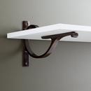 Signature Hardware Oil Rubbed Bronze 9-7/8 in. Solid Brass Shelf Bracket 