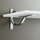 9-7/8 in. Solid Brass Shelf Bracket in Chrome