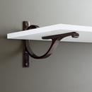 Signature Hardware Oil Rubbed Bronze 9-7/8 in. Solid Brass Shelf Bracket 