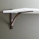 Signature Hardware Oil Rubbed Bronze 4-1/8 in. Brass Shelf Bracket 