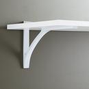 Signature Hardware White Powder Coat 4-1/8 in. Cast Iron Shelf Bracket 