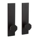 Signature Hardware Satin Black Solid Brass Dummy Entrance Door Set Knob in Satin Black 